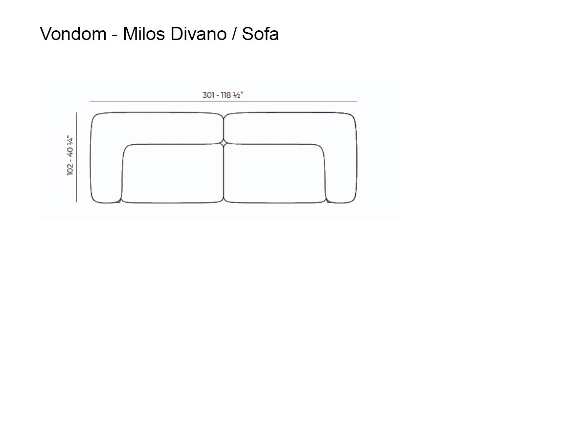 Vondom Milos Modular Sofa Composition 5 Outdoor