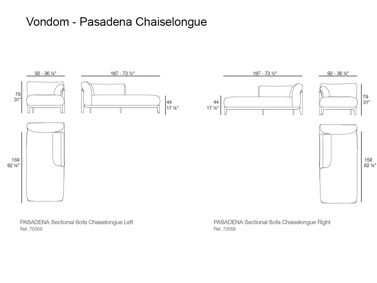 Vondom Pasadena Chaiselongue
