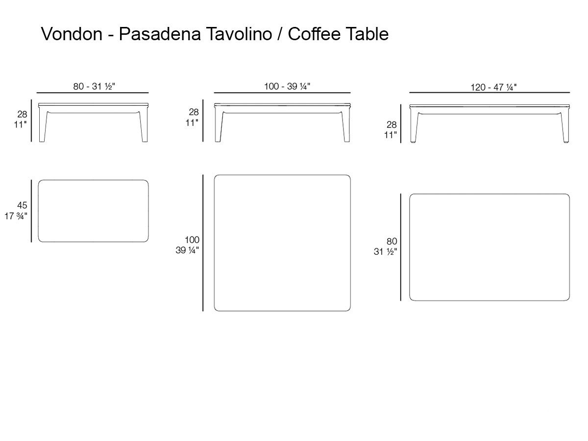 Vondom Pasadena Coffee Table