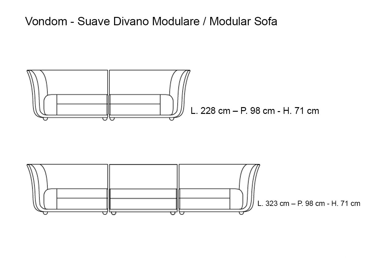 Vondom Suave Outdoor Modular Sofa