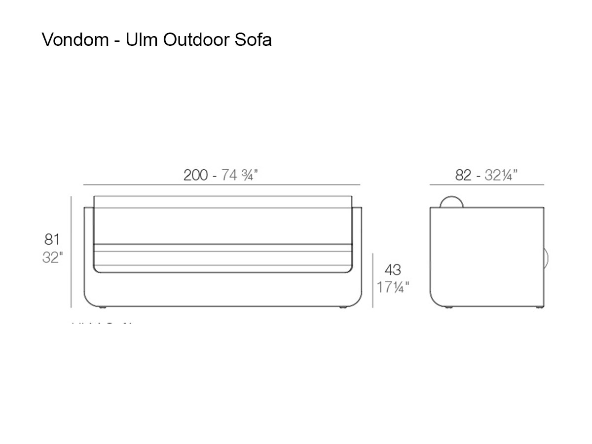 Vondom Ulm Outdoor Sofa