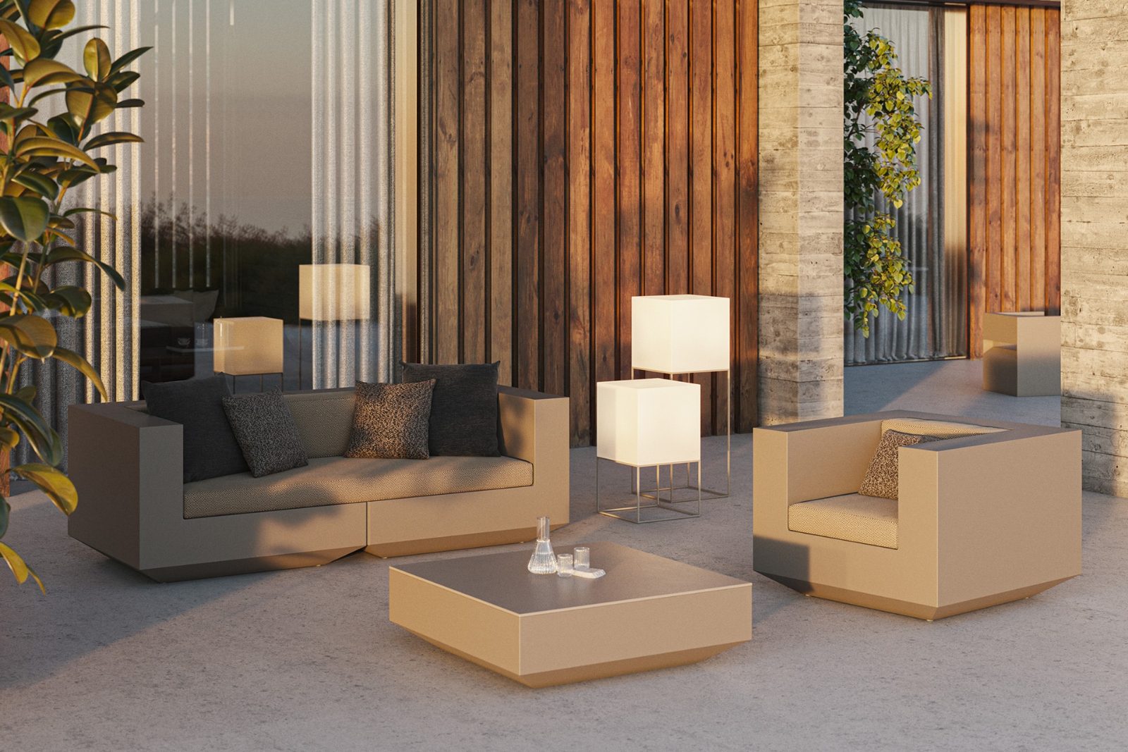 Vondom Vela Outdoor Sofa 220