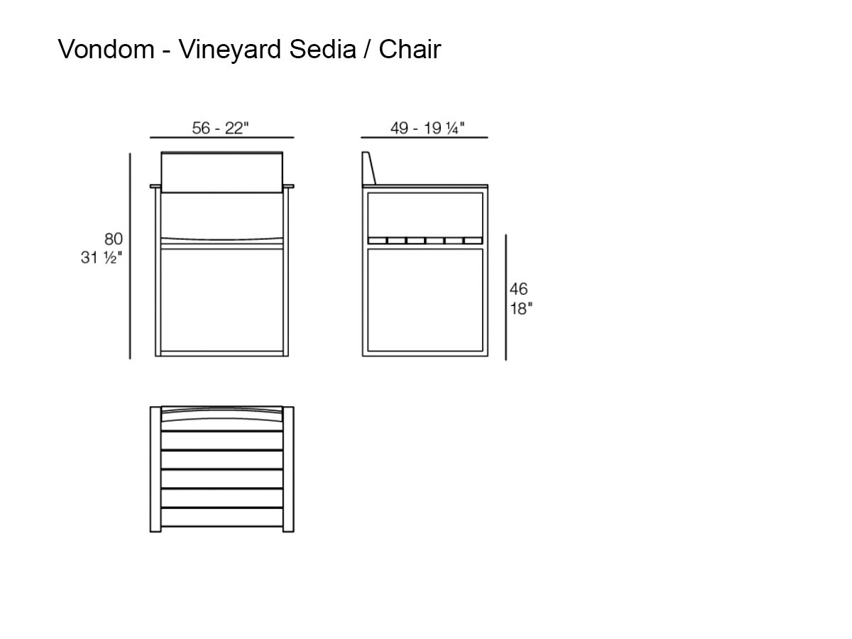 Vondom Vineyard Chair Outdoor