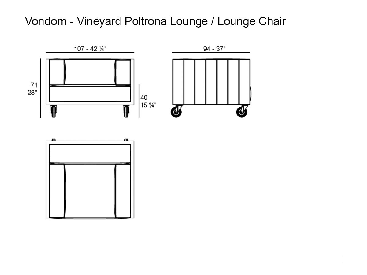 Vondom Vineyard Lounge Chair Outdoor