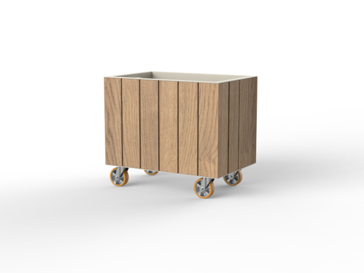 Vondom Vineyard Planter With Wheels Outdoor