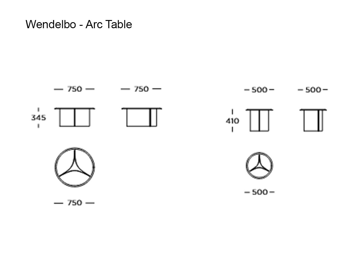 Wendelbo Arc Table
