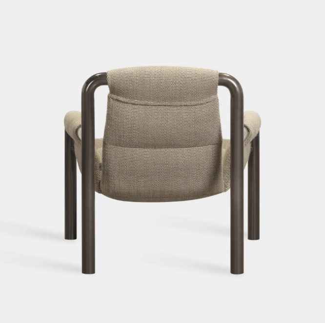 Wendelbo Atli Lounge Chair Dark Grey Lacquered Legs
