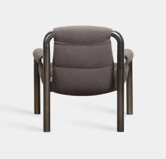 Wendelbo Atli Lounge Chair Dark Grey Lacquered Legs
