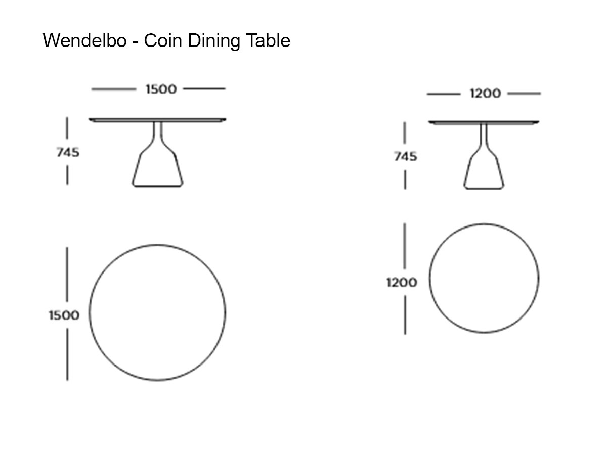 Wendelbo Coin Dining Table
