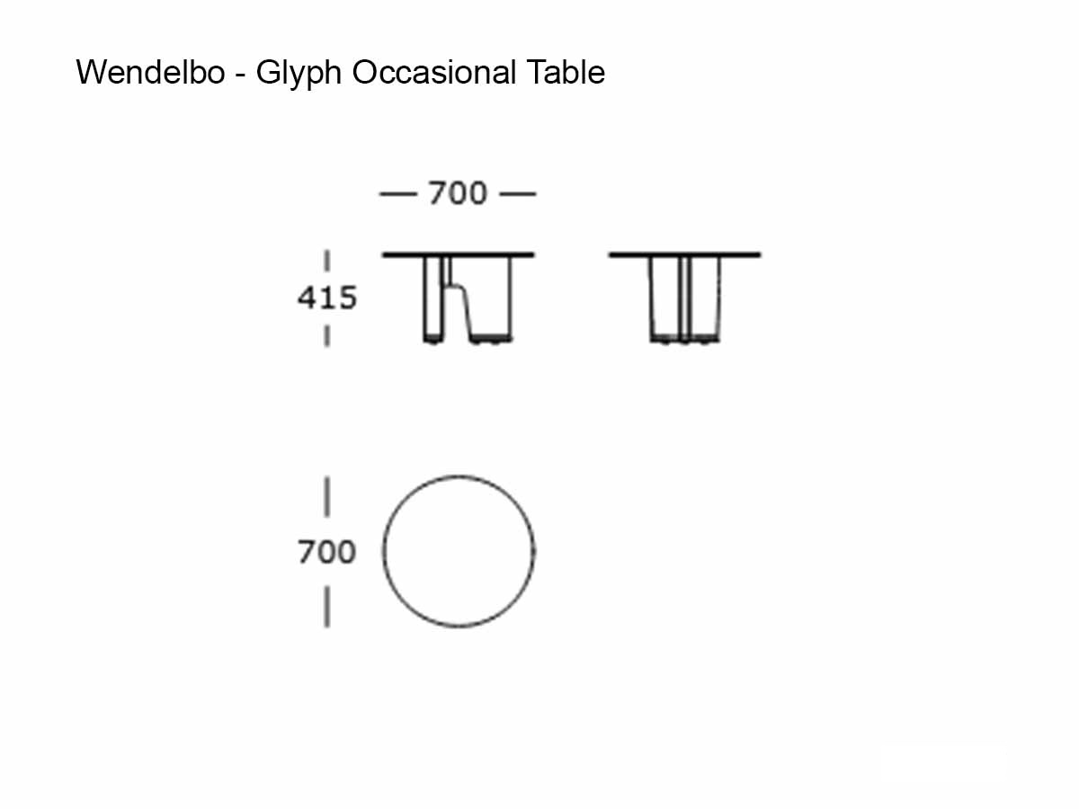 Wendelbo Glyph Occasional Table