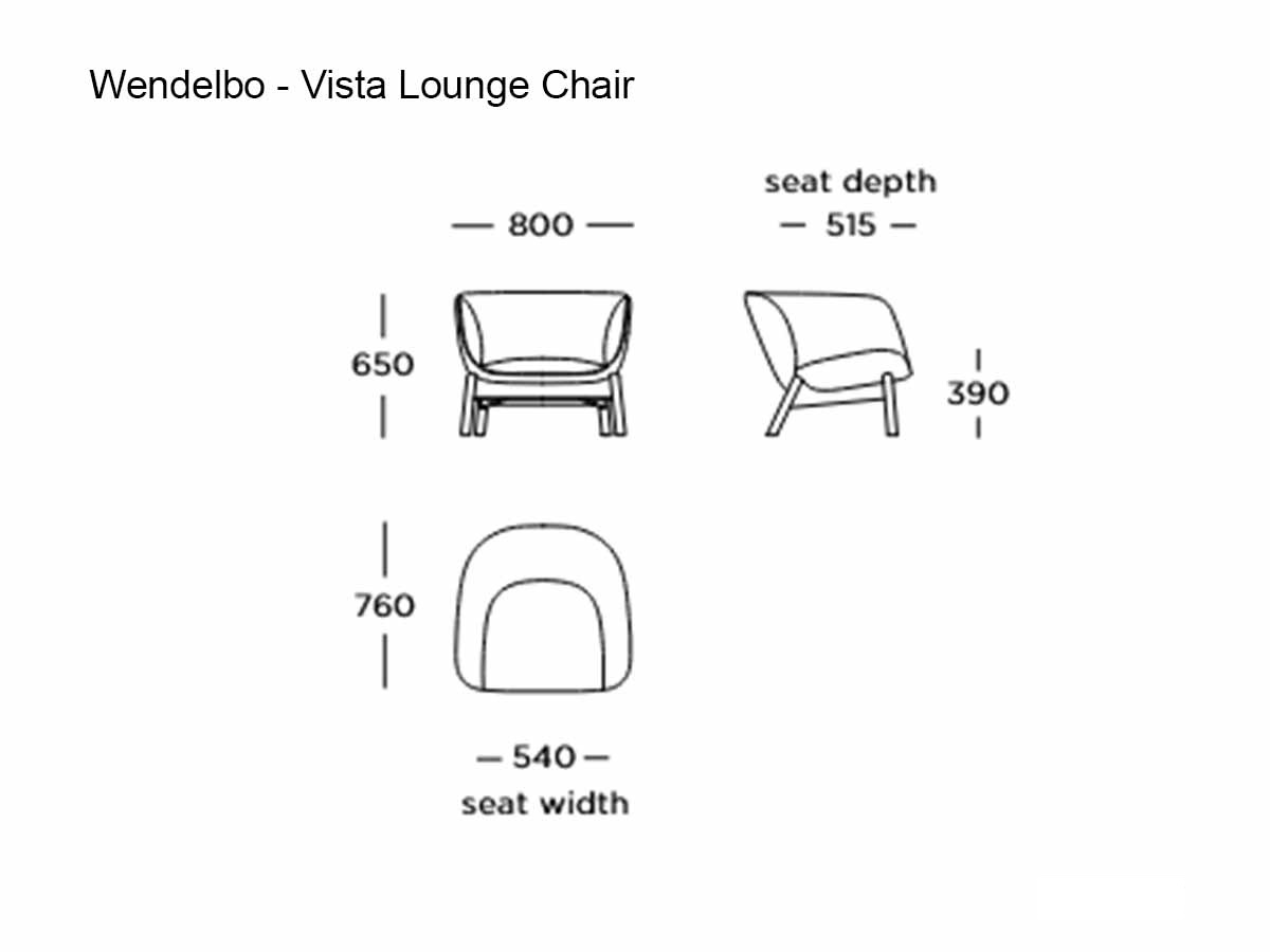 Wendelbo Vista Lounge Chair